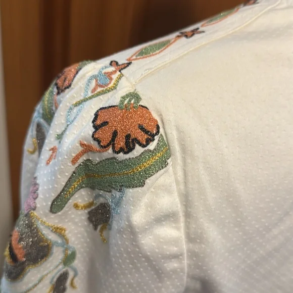 Kay Unger Embroidered Floral Women's Blazer Jacket - Picture 11 of 17